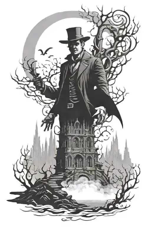 Stephen kings dark tower tattoo design idea