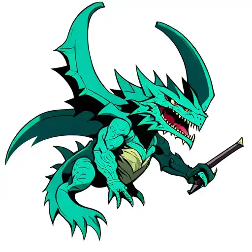 monster hunter tattoo design idea