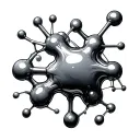 Dopamine molecule tattoo design idea