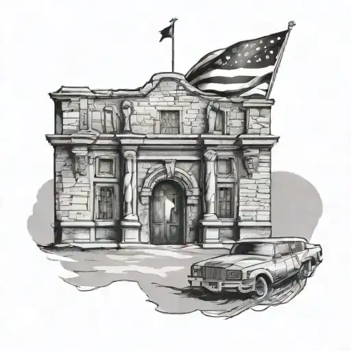 THE ALAMO tattoo design idea