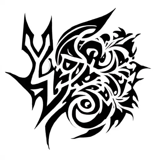 Cybersigilism made with the word yutori tattoo design idea