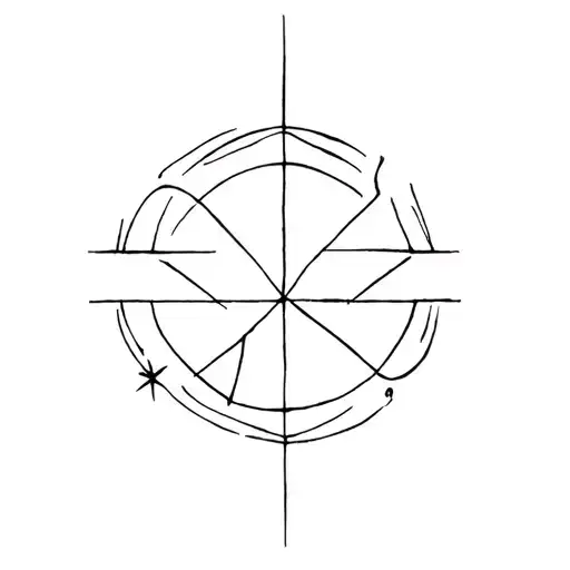 true north star tattoo design idea