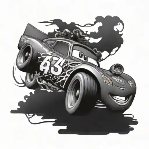 lightning mcqueen tattoo design idea
