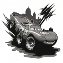 lightning mcqueen tattoo design idea