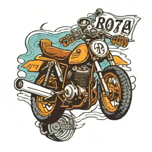 Alex Hallman 107 October 19, 2024 dirtbike number plate tattoo design idea