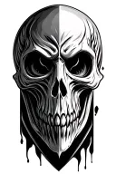 Death eater mark modern tattoo design idea