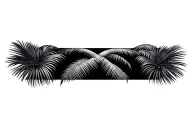 palm tree tattoo design idea