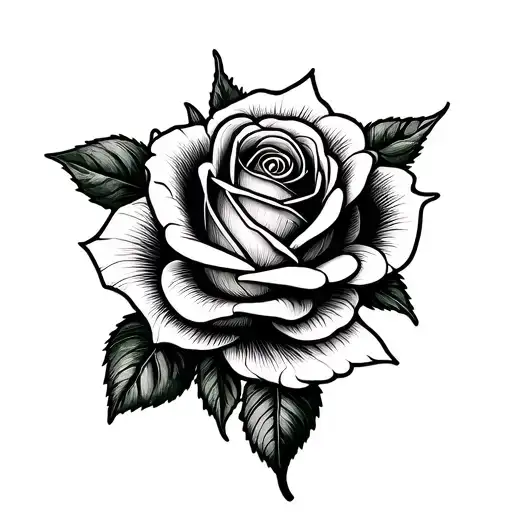 rosebud tattoo design idea
