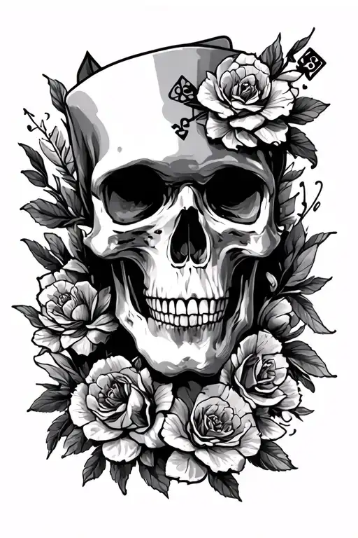 Lifes A Gamble tattoo design idea