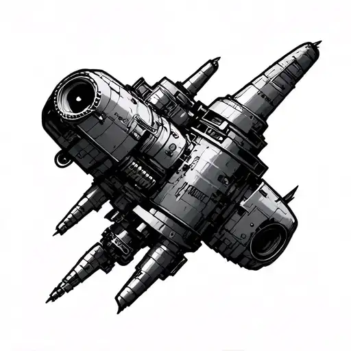aerospace machinery inspired tattoo tattoo design idea