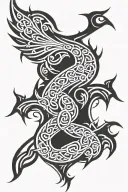 Celtic Phoenix tattoo design idea