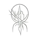 destiny determination sunlight rays beaming tattoo design idea