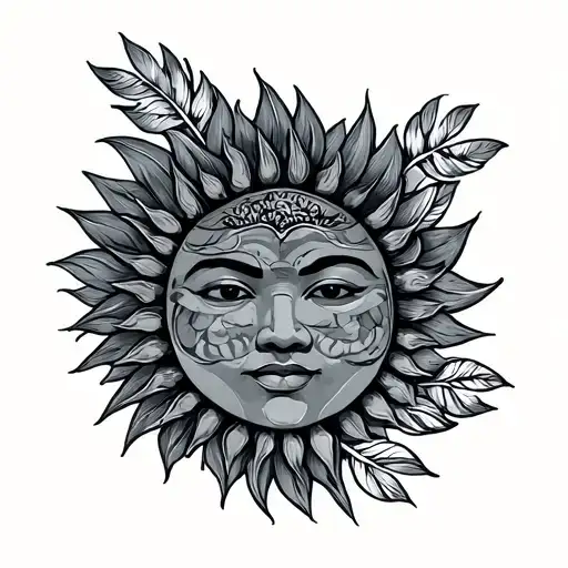 Philippine Sun tattoo design idea
