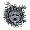 Philippine Sun tattoo design idea
