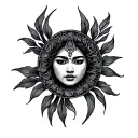 Philippine Sun tattoo design idea
