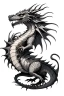 Steampunk Dragon sleeve tattoo design idea