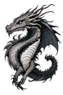 Steampunk Dragon sleeve tattoo design idea