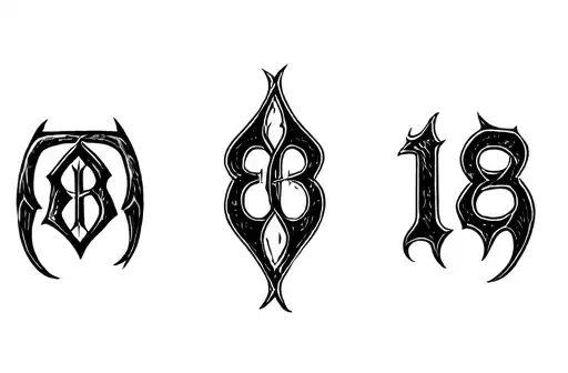"6 18" tattoo design idea