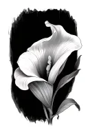 calla lily tattoo design idea