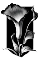 calla lily tattoo design idea