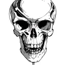 bio mechanical bone fore harm tattoo design idea