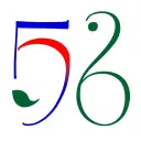 520 the 5 is blue the 2 is red and 0 is green the numbers are fancy and there is a simple leaves swells tattoo design idea