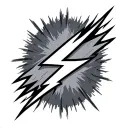 13 Point Lightning Bolt tattoo design idea