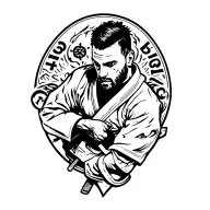 Brazilian Jiu Jitsu tattoo design idea