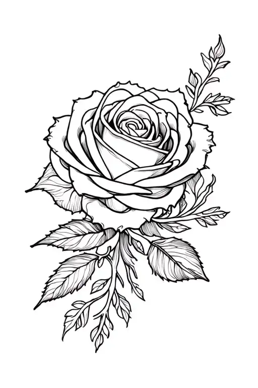 rose, mandala and ornamental tattoo design featuring tattoo design idea