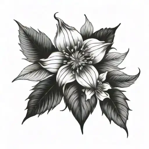 birth month flowers may, july, september, november, december tattoo design idea