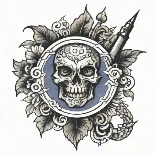 ballpoint pen tattoo design idea