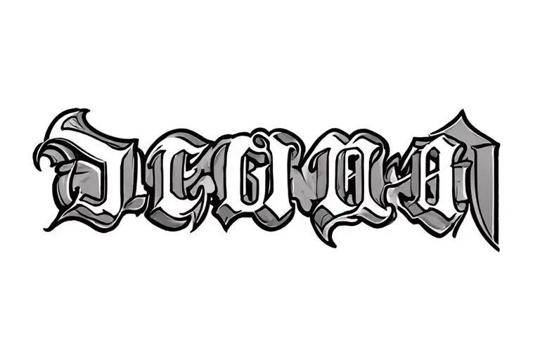 multiple names tattoo design idea