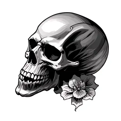 harley skulls tattoo design idea