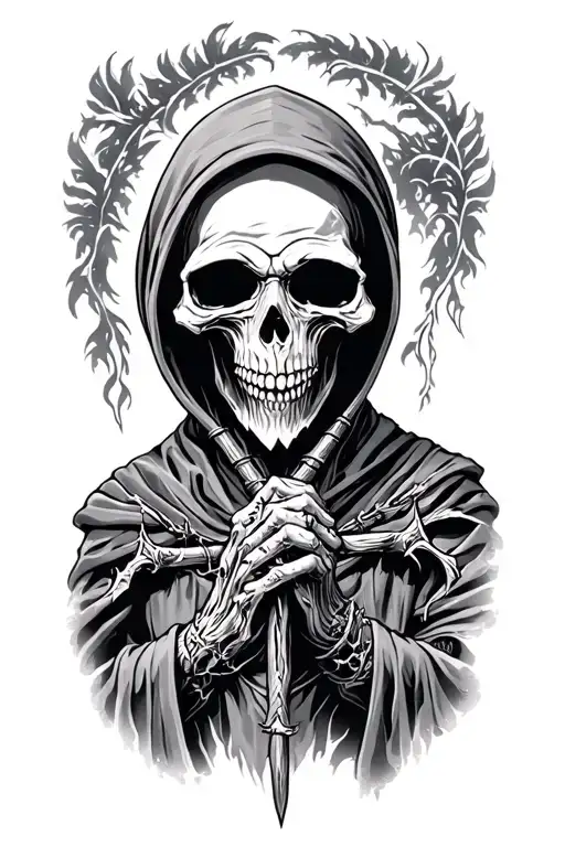 Grim Reaper tattoo design idea