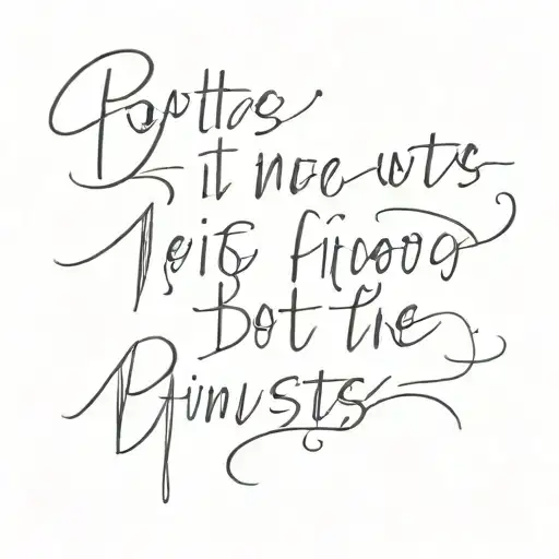 BTS lyrics written tattoo design idea