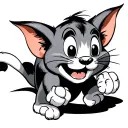 tom chasing jerry tattoo design idea