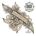 text on a forearm in gothic letters "did not whitelist our IPs" tattoo design idea