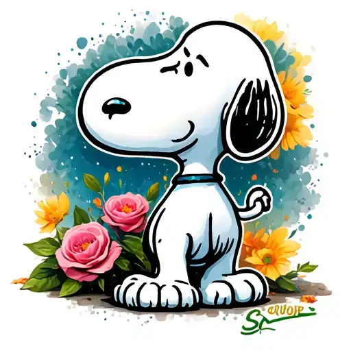 Snoopy tattoo design idea