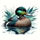 mallard Duck tattoo design idea