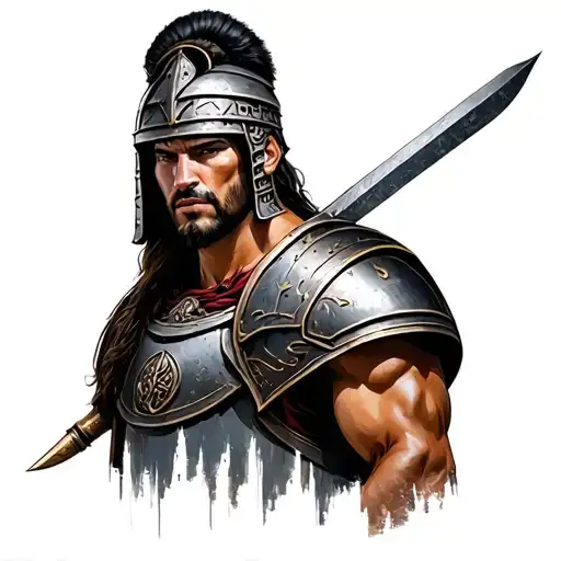 Gladiator Movie Characters tattoo design idea