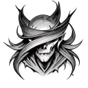 Trapezius tattoo design idea