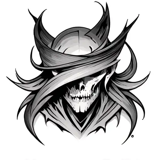 Trapezius tattoo design idea
