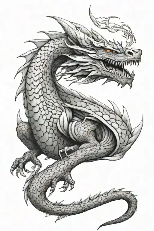 Search Dragon tattoo design idea