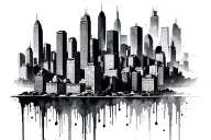 Nyc Skyline tattoo design idea