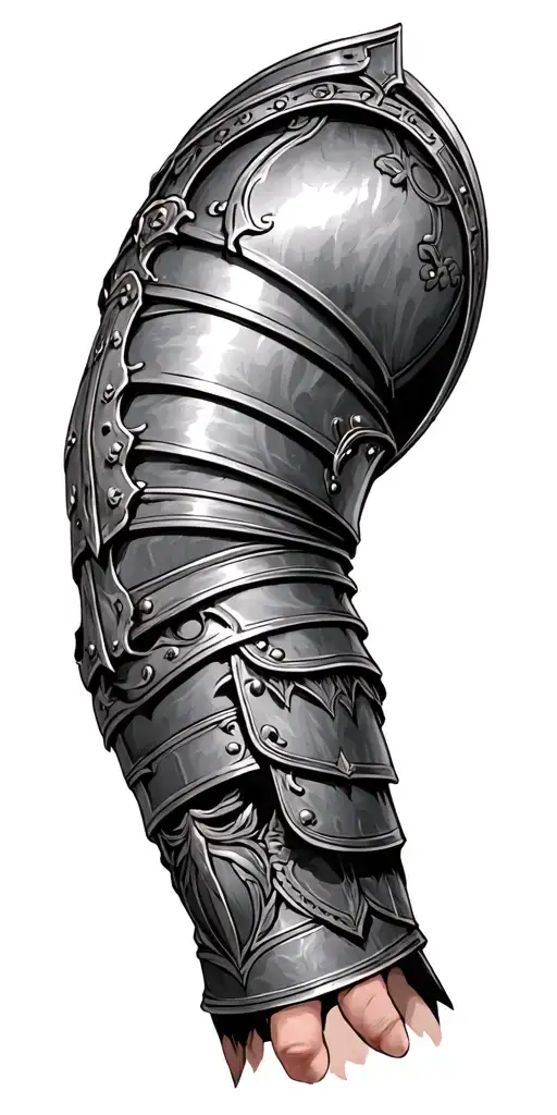 gladiator arm armour tattoo design idea