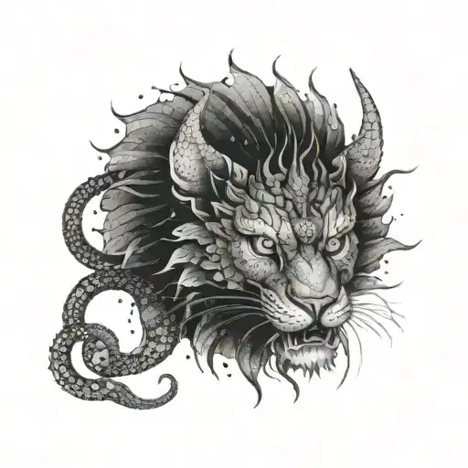 Chimera tattoo design idea