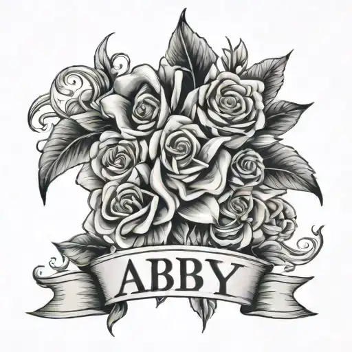 abby name tattoo design idea