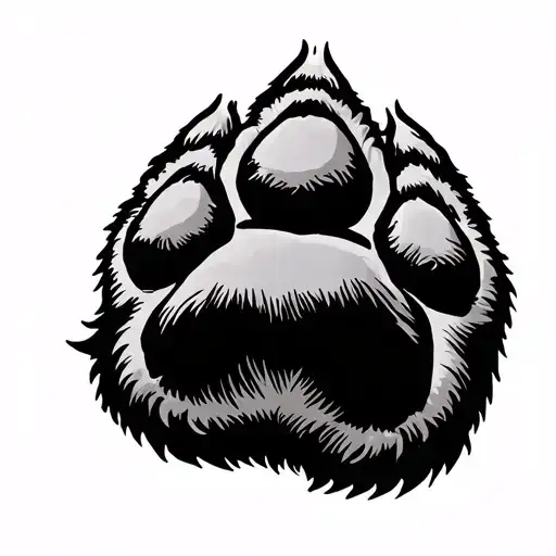 Bear Paw tattoo design idea