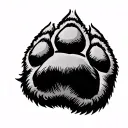 Bear Paw tattoo design idea