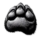 Bear Paw tattoo design idea